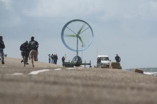 Chinook, le véhicule mis au point par des étudiants de l'ÉTS, a remporté la première position à sa deuxième participation à la compétition universitaire de voitures éoliennes Racing Aeolus.