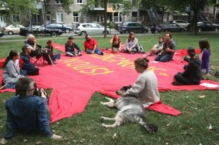 Le mouvement Occupons Montréal s'est transporté dans le Sud-Ouest, au parc Sir-George-Étienne-Cartier, les 15 et 16 septembre.